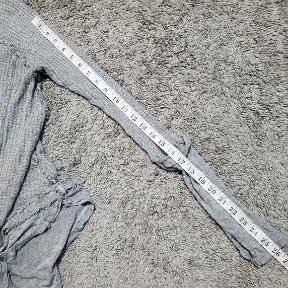 Free People x We the Free Gray Laguna Waffle Thermal Top - XS - Picture 5 of 7